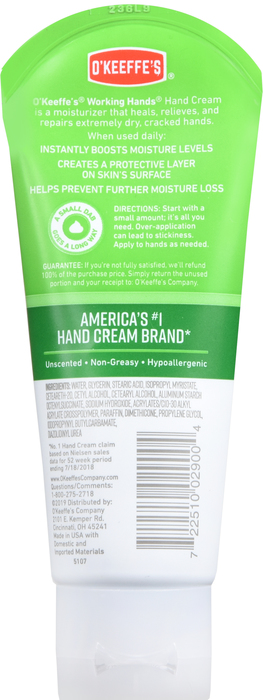 O'KEEFFES WORKING HANDS CREAM TUBE 3OZ