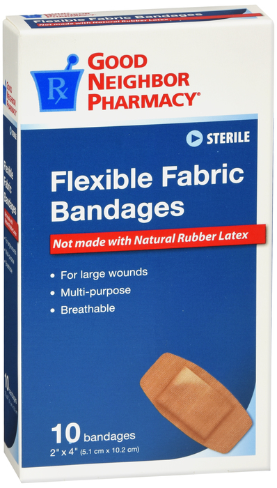 Good Neighbor Pharmacy Bandages Flexible Fabric 2x4 10ct