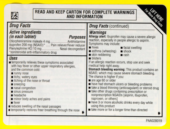 ADVIL ALLERGY CONGEST RELIEF TABLET 10CT