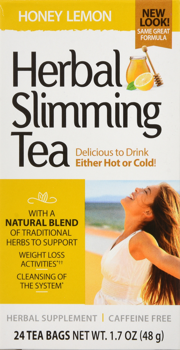 21st Century Herbal Slimming Tea Honey Lemon Bags 24ct