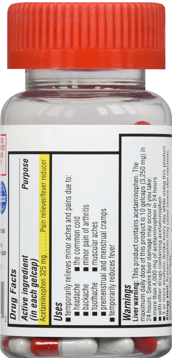 Good Neighbor Pharmacy Acetaminophen 325mg Gel Caps 100ct