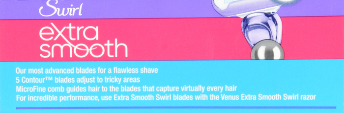 Gillette Venus Extra Smooth Swirl Women's Razor Blade Refills 4ct