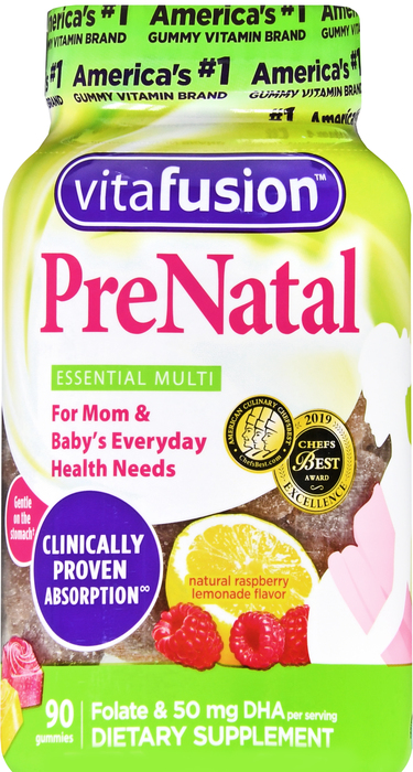 Vitafusion PreNatal Essential Multivitamin Gummies 90ct