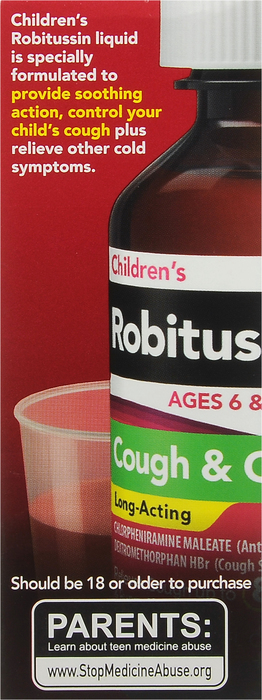 ROBITUSSIN CHILD COUGH COLD LA SYRUP 4OZ