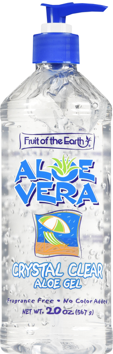 Fruit of the Earth Crystal Clear Aloe Vera Gel 20oz