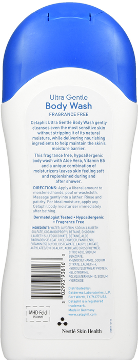 CETAPHIL ULTRA GENTLE BODY WSH FF 17OZ