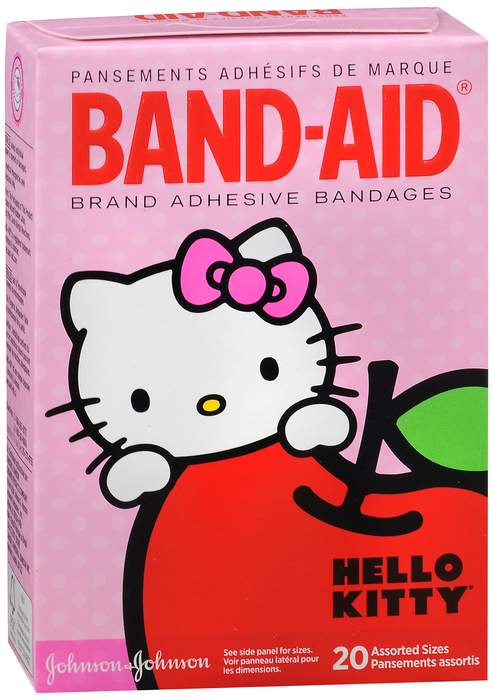 BAND-AID BANDAGES KIDS HELLO KITTY ASSORTED 20CT