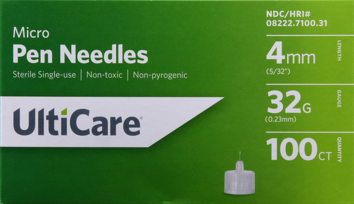 UltiCare Pen Needles 32gx4mm 100ct