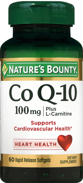 COQ-10 100MG PLUS SFTGEL 60CT NAT BOUNTY