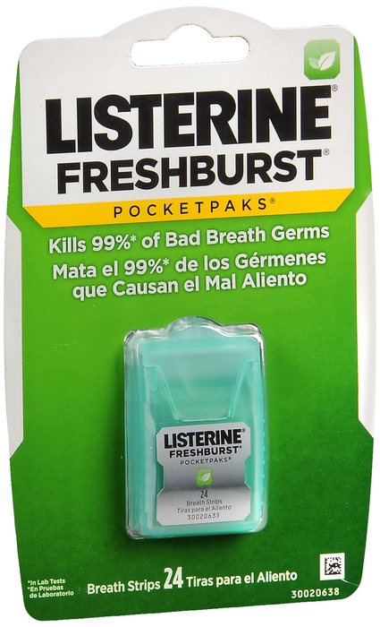 LISTERINE POCKET PK FRESH BURST 12X24CT