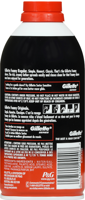 Gillette Regular Foamy Shave Cream 11oz