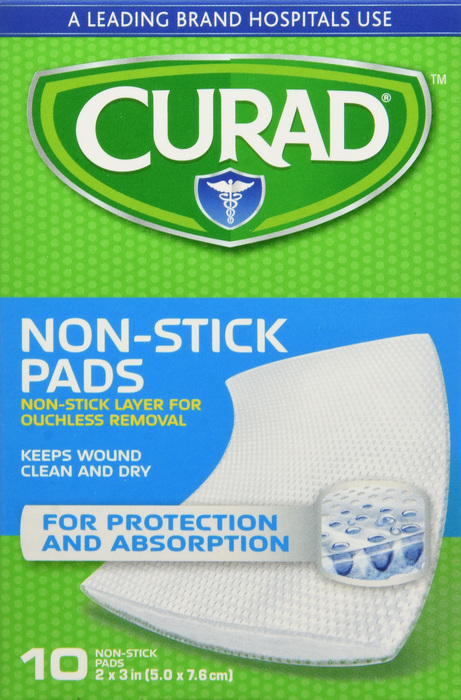 CURAD PAD NON-STICK 2"X3" 10CT