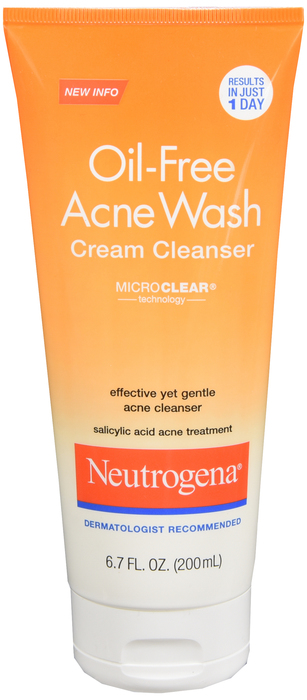 NEUTROGENA O/F ACNE WASH CLEAN CRM 6.7OZ