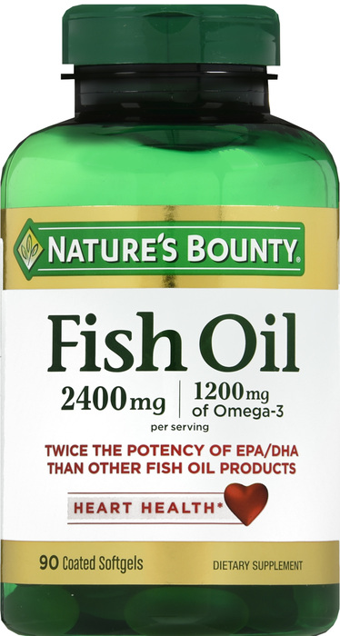 FISH OIL ODRLS 2400MG SG 90CT NAT BOUNTY