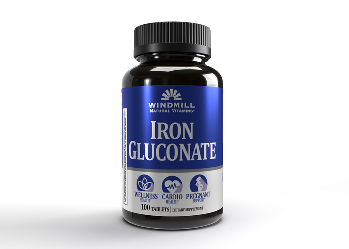 IRON GLUCONATE 27 MG TABLET 100CT WINDML