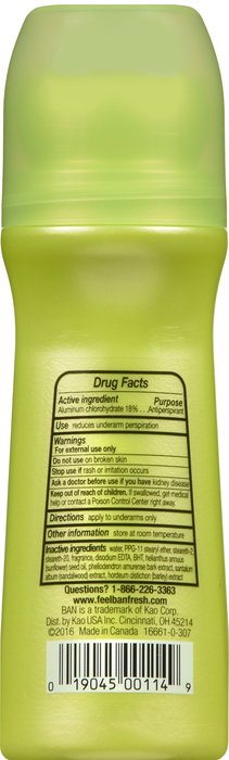 Ban Regular Roll On Deodorant 3.5oz