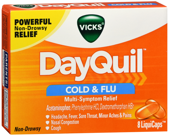 DAYQUIL COLD & FLU LCP 8CT