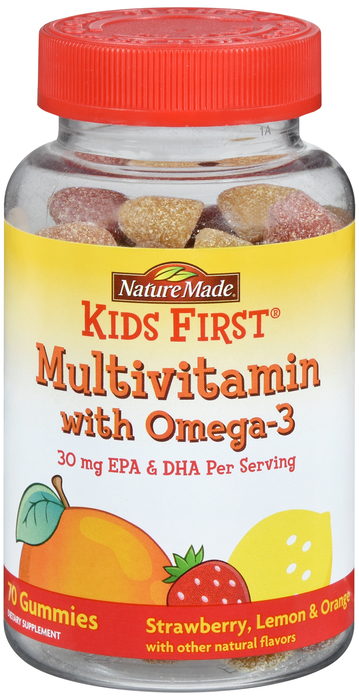 Nature Made Kids First Multivitamin + Omega-3 Gummies 70ct