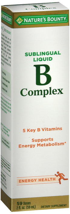 NATURE'S BOUNTY VITAMIN B COMPLEX SUB-LINGUAL 2OZ