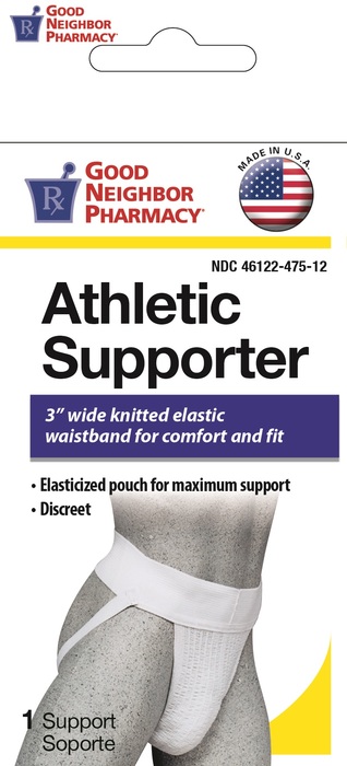 Good Neighbor Pharmacy Athletic Supporter White Large 1ct