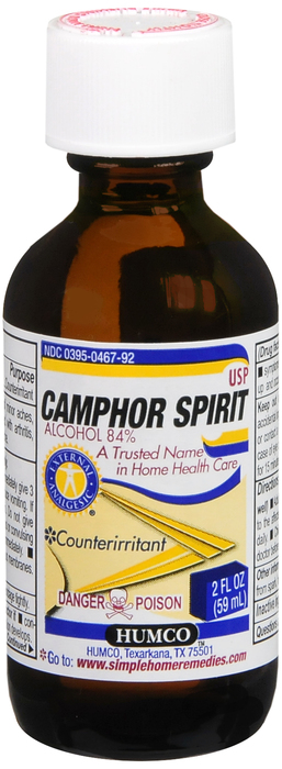 CAMPHOR SPIRITS USP 2OZ HUMCO