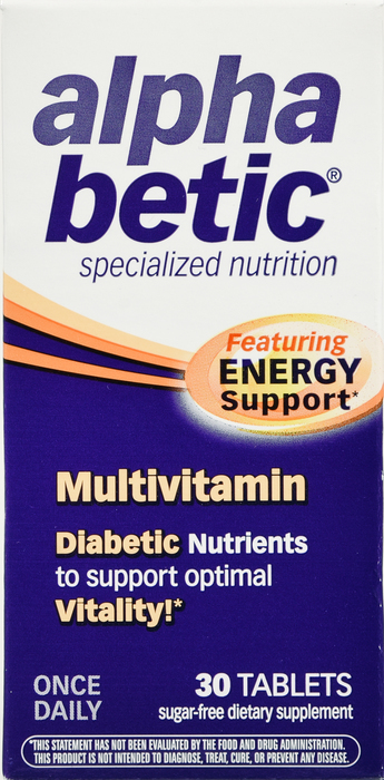 ALPHA BETIC MULTIVITAMIN TABLET 30CT