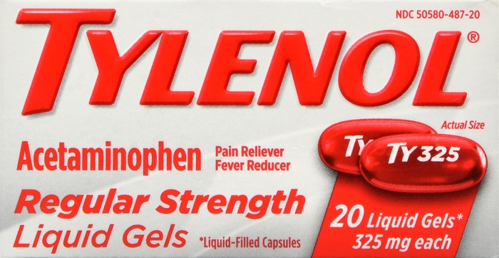 Tylenol Regular Strength Pain Reliever Liquid Gels 20ct