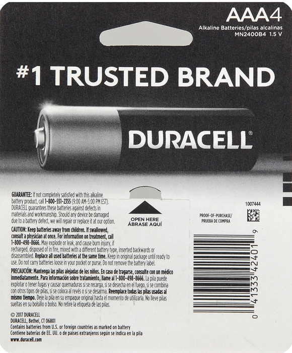 DURACELL COPPERTOP AAA 4CT