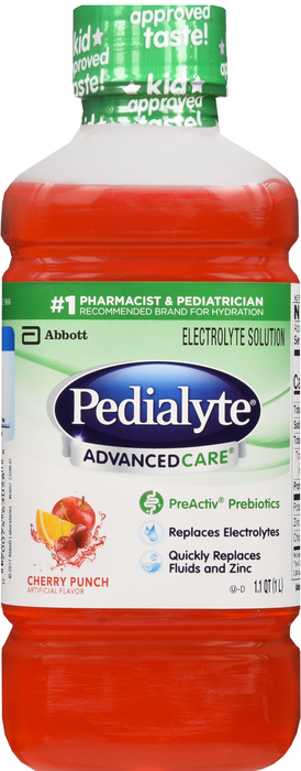 Pedialyte Advanced Care Cherry Punch Liquid 1L