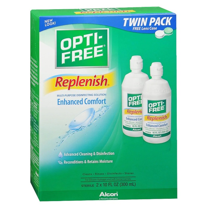 OPTI-FREE REPLENISH MULTIPURPOSE 2X10 OZ