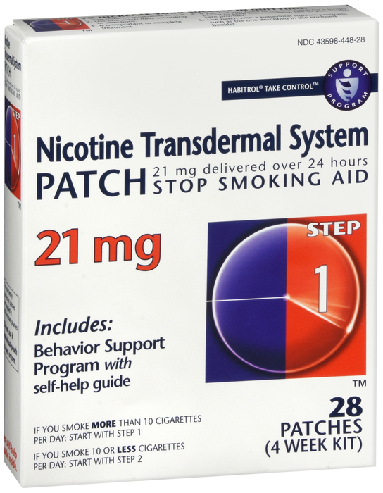 Habitrol Nicotine 21mg Stop Smoking Aid Patch 28ct