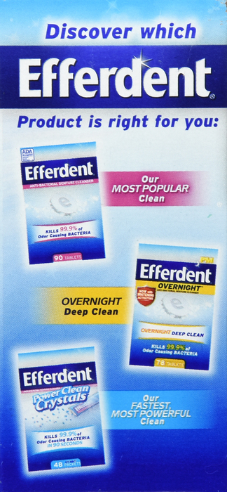 Efferdent Plus Mint Tablets 44ct