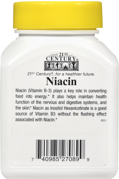 21st Century Niacin 500mg Flush Free Capsules 110ct