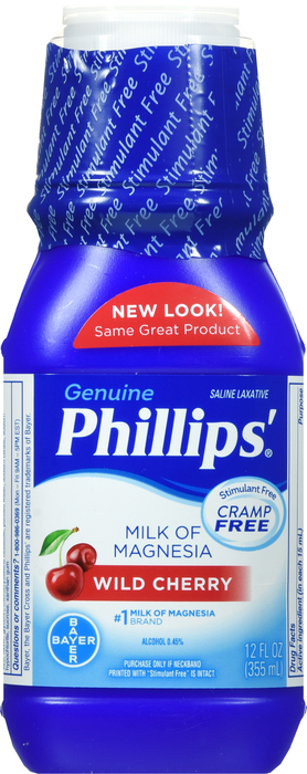 Phillips Milk of Magnesia Wild Cherry Liquid 12oz