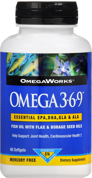 OMEGAWORKS 3-6-9 SOFTGEL 60CT