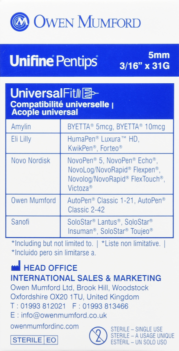 Unifine Pentips 5mmx31g 30ct