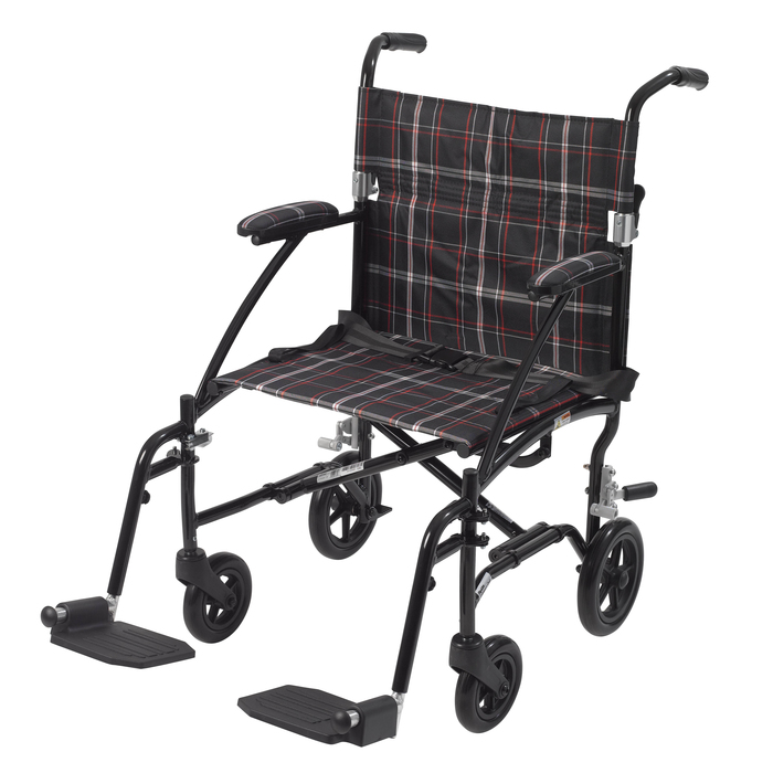 Transport Chair Fly-Lite Aluminum Black 19"