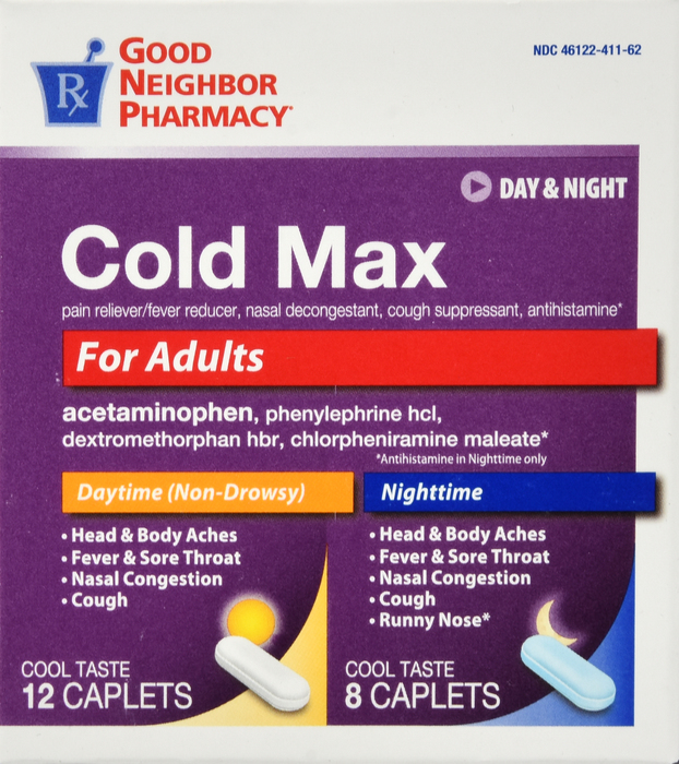 Good Neighbor Pharmacy Cold Max Day & Night Caplets 20ct