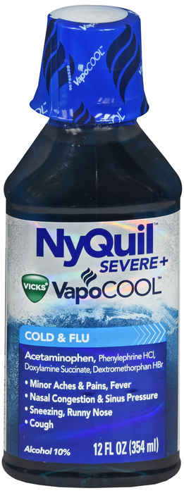 NyQuil Severe+ VapoCOOL Liquid 12oz