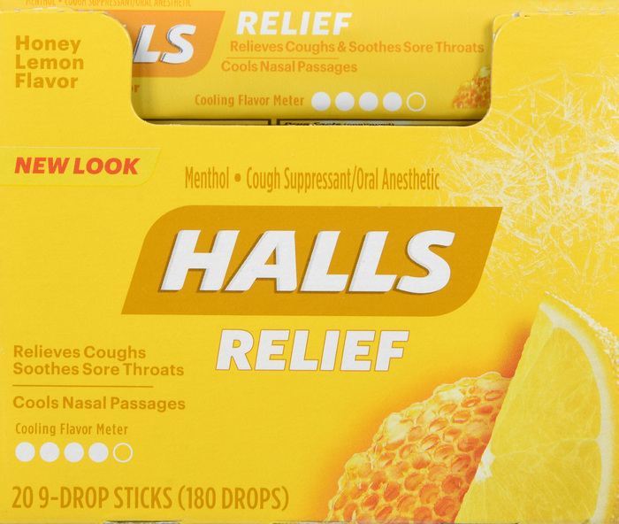 HALLS STICK HONEY LEMON 20X9CT