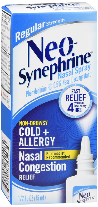 Neo-Synephrine Cold & Sinus Regular Strength 0.5oz