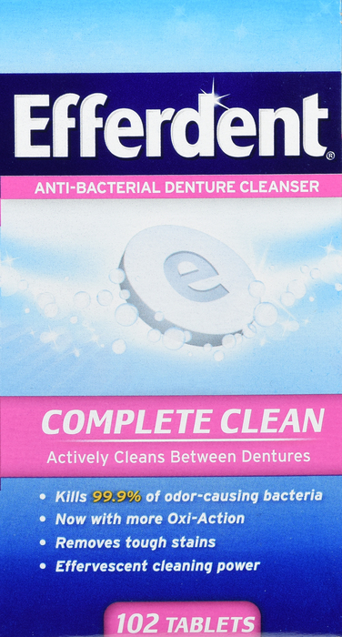 Efferdent Denture Cleanser Original 102ct