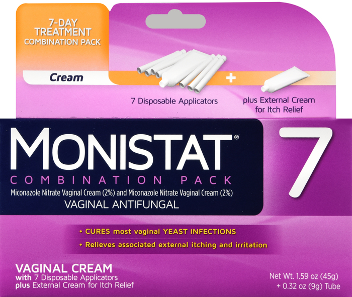 Monistat 7 Vaginal Antifungal Cream Combination Pack