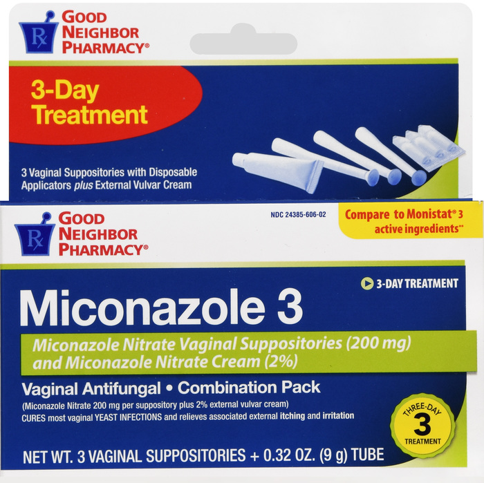 Good Neighbor Pharmacy Miconazole 3 Vaginal Antifungal Combination Pack 0.32oz