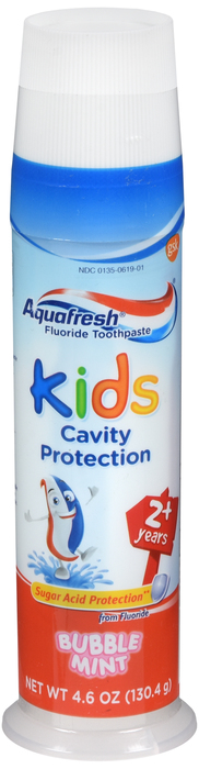 AquaFresh Kids Pump Cavity Protection Fluoride Toothpaste 4.6oz