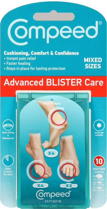 COMPEED BLISTER CARE MIXED SIZES 10CT