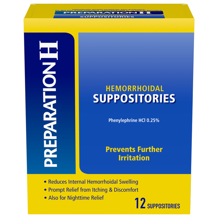 Preparation H Suppository 12ct