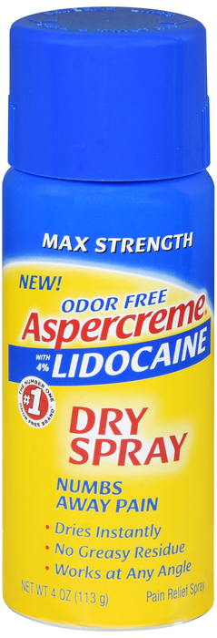 Aspercreme Lidocaine Dry Spray 4oz