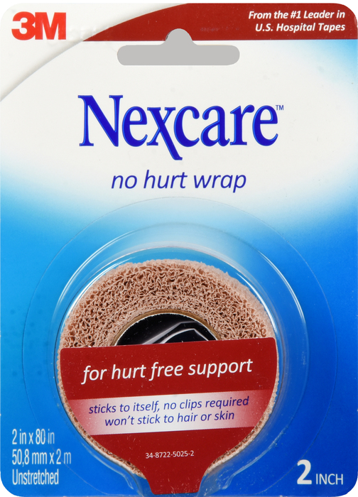 Nexcare No Hurt Wrap Tape 2 in x 80 in 1ct