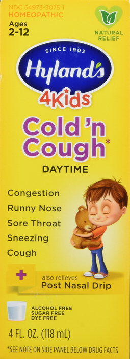 Hyland's 4 Kids Cold 'N Cough Daytime Liquid 4oz